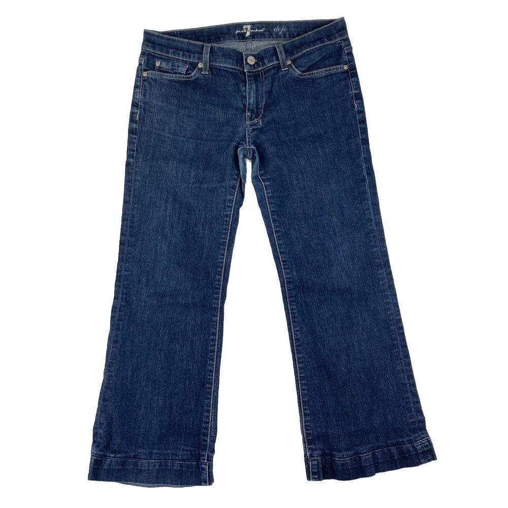 Seven 7 Womens Low Rise Blue Jeans Size‎ 30 (31 Measured)